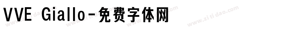 VVE Giallo字体转换